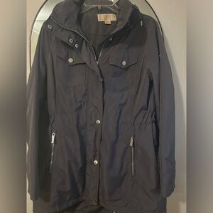 Michael Kors lightweight hooded jacket. Gray size medium